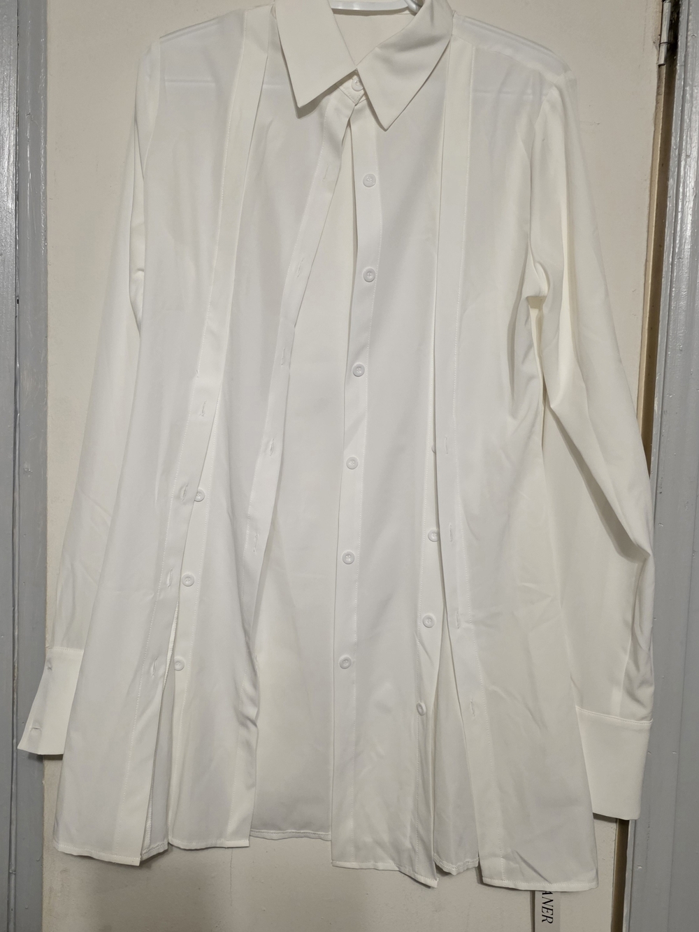 Men's White Button-Down Dress Shirt
